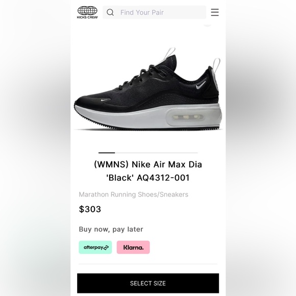 Nike Air Max Dia Black Summit White Sneakers AQ4312-001 Womens Shoes Size 9.5 - Picture 10 of 16